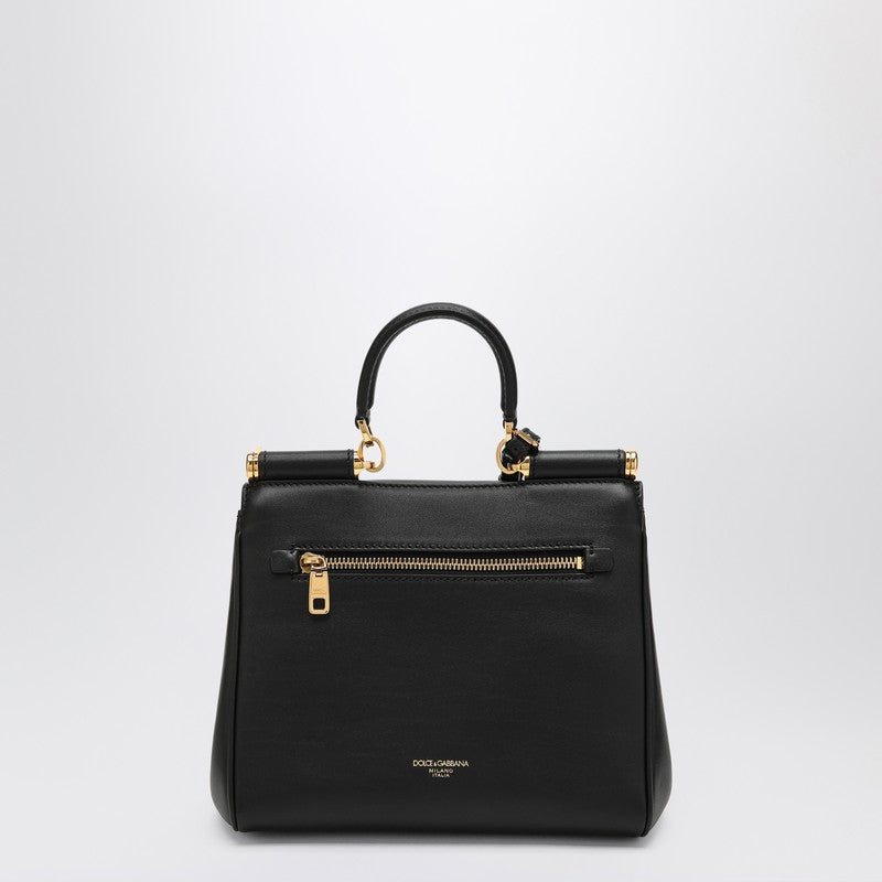 Dolce  Gabbana ドルチェとガッバーナのショルダーバッグ私のシチリアは黒い革で - Image 2