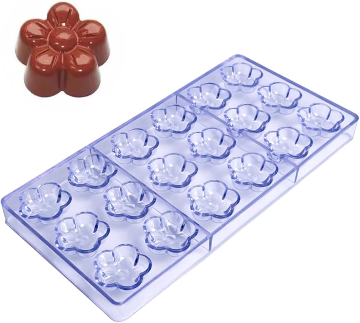 18スロットフラワーチョコレート菓子食品グレードベーキングペストリーツール多目的デザート球体菓子