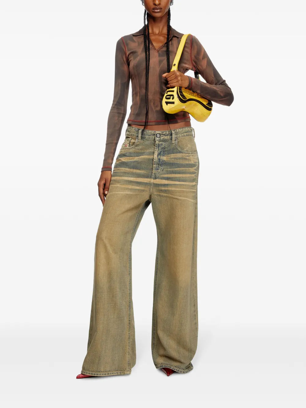 Diesel ディーゼルd Sireワイドレッグジーンズ1996 - Image 2