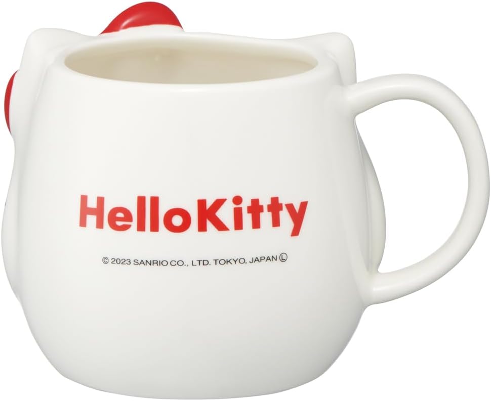 Skater CHMGD4-A Hello Kitty Sanrio Ceramic Mug, 13.8 fl oz (390 ml), Die Cut
