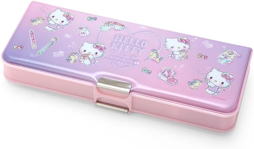 Sanrio 437204 Hello Kitty Pencil Case, Kids’ Stationery, Character Goods, Kitty-Chan, 8.7 x 3.5 x 1.1 inches (22.2 x 8.8 x 2.8 cm)