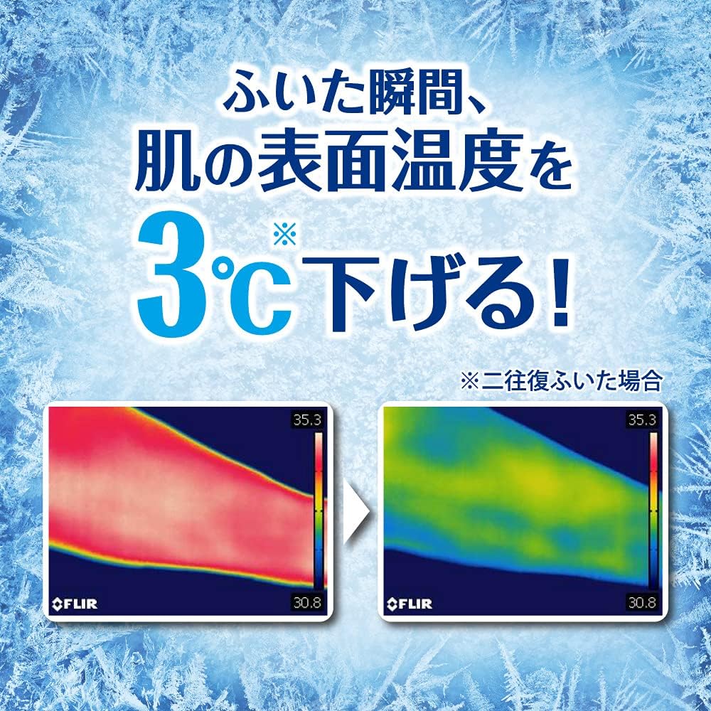 Bioré (Bulk Purchase) Can also be used for heatstroke prevention. Floral Cooling Sheet, Set of 3 (Exclusive)