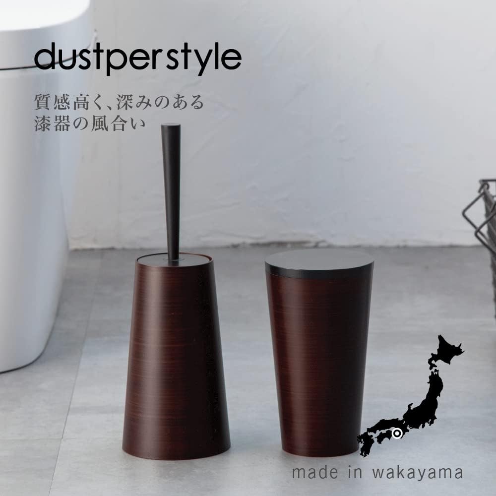 FUJIEI DS-203 DS-203 Dusper Style Toilet Brush, Wood Grain φ4.7 x H14.3 inches (12 x 36.3 cm), Toilet Cleaning Brush, Stylish, Simple, Interior, Stylish, Clean, Compact, Easy to Clean, Washable, Wood