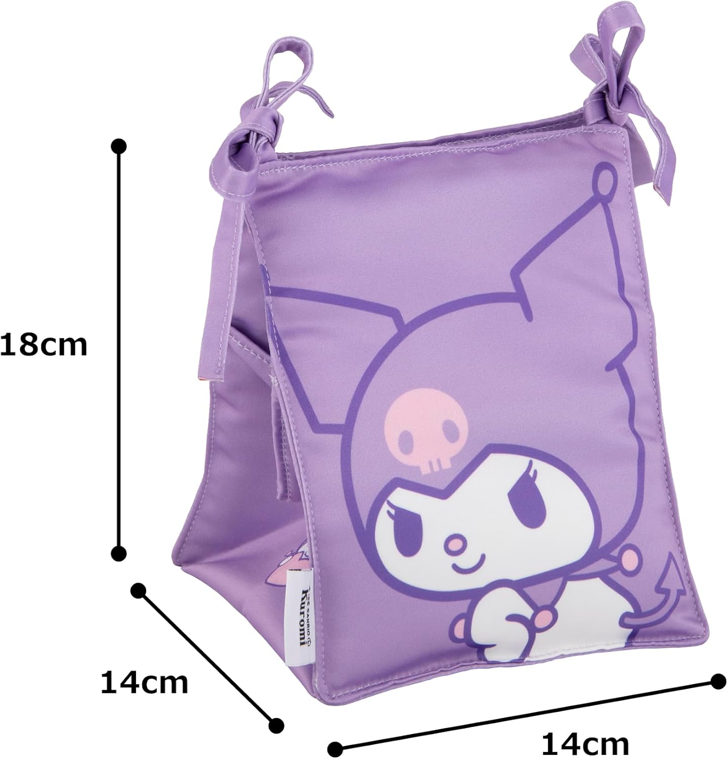 Moripilo Morista 427473 Tissue Case, Stylish, Tabletop with Mirror, Half Tissue Storage (Sanrio, Chromi, Pink), 5.5 x 5.5 x 7.1 inches (14 x 14 x 18 cm)