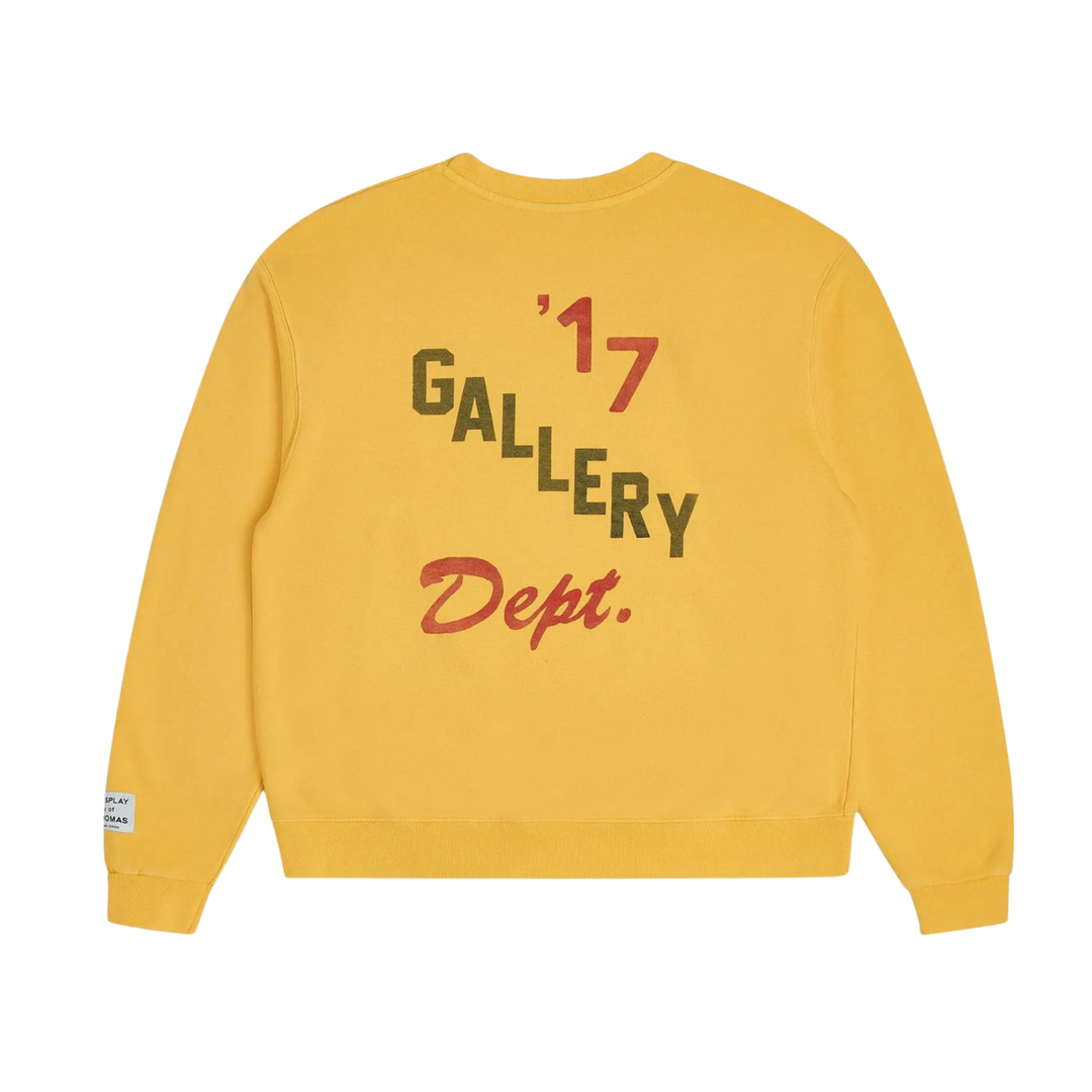 GALLERY DEPT. 'YELLOW' BOXING MERCH CREWNECK