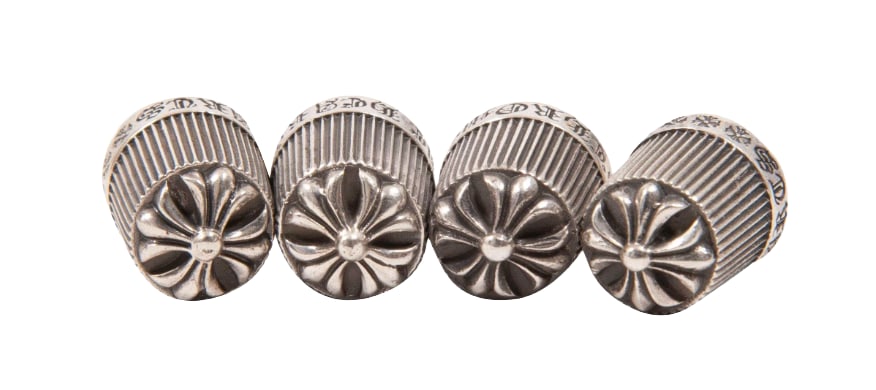 CHROME HEARTS SILVER TIRE CAPS