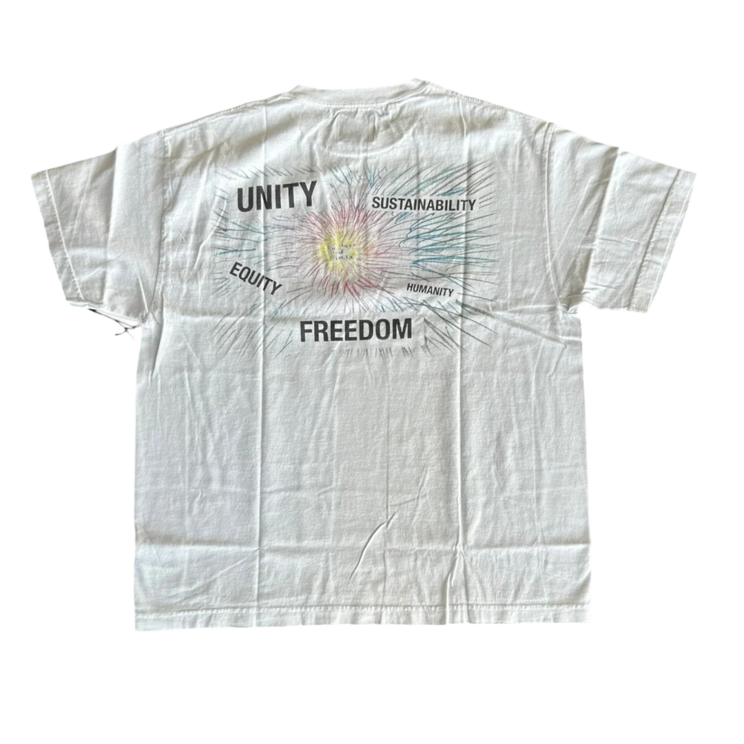 GALLERY DEPT 'WHITE' COMPOUND KIDS TEE