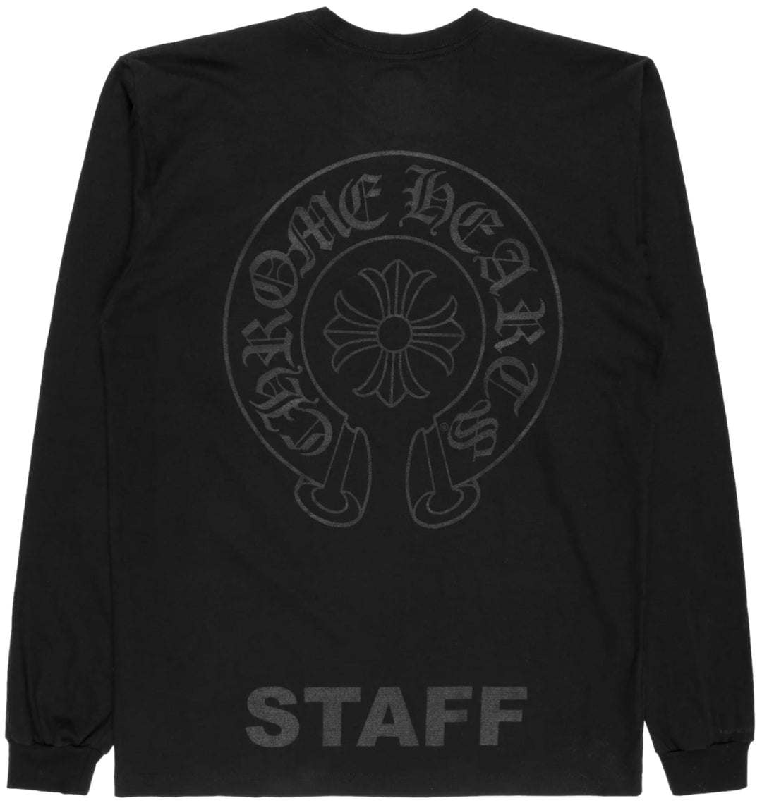 CHROME HEARTS 'STAFF' BLACK LONGSLEEVE