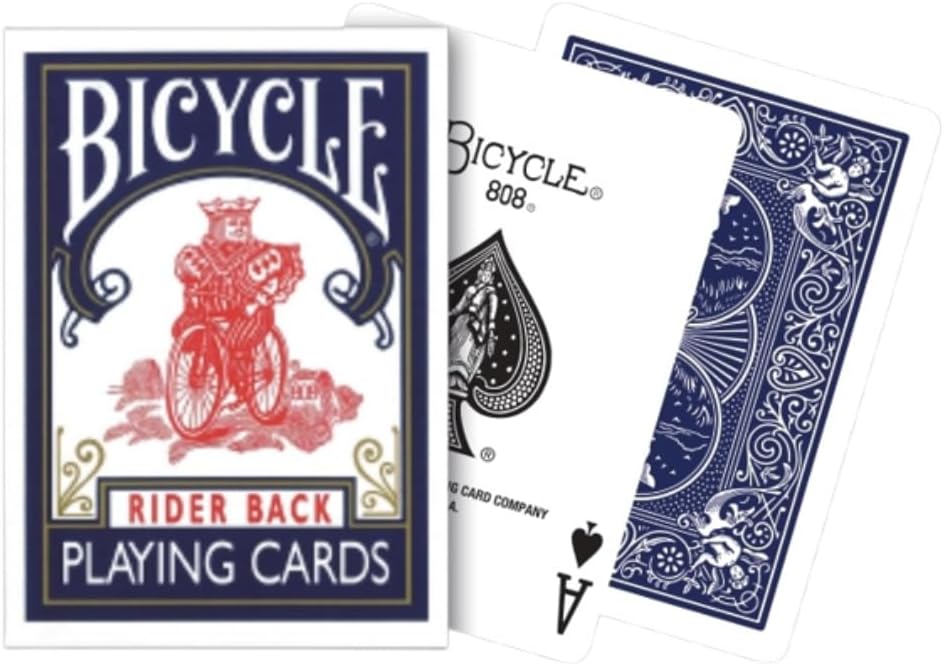 Bicycle Perfect for Magic! Get the Set of Red & Blue BICYCLE Bicycle Rider Back 808 Poker Size Playing Cards, the King of Playing Cards!