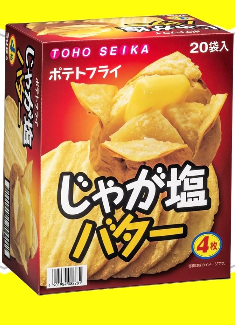 Toho Confectionery Assorted Fried Potato Butter, Kalbi, Fried Chicken, Set of 30 Bags