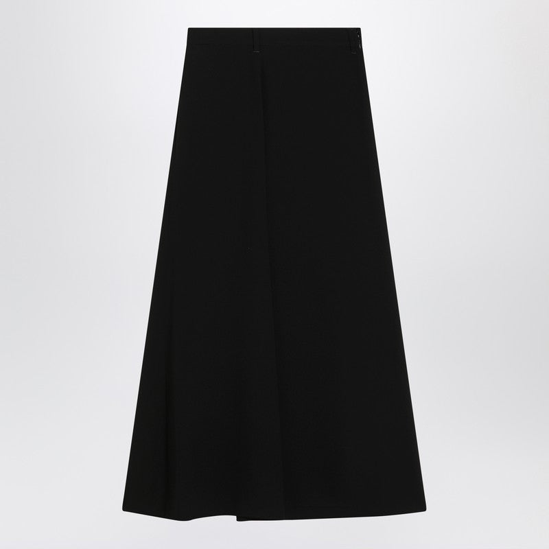 Balenciaga クレープのバレンシアガドレープブラックスカート - Image 2