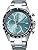 Seiko SBTR029 Men's 1/5 Second Chronograph Quartz Wristwatch, Turquoise Blue, Turquoise Blue / Vertical 3-Prong SBTR029, Chronograph with 3-prong vertical and 12-hour increments
