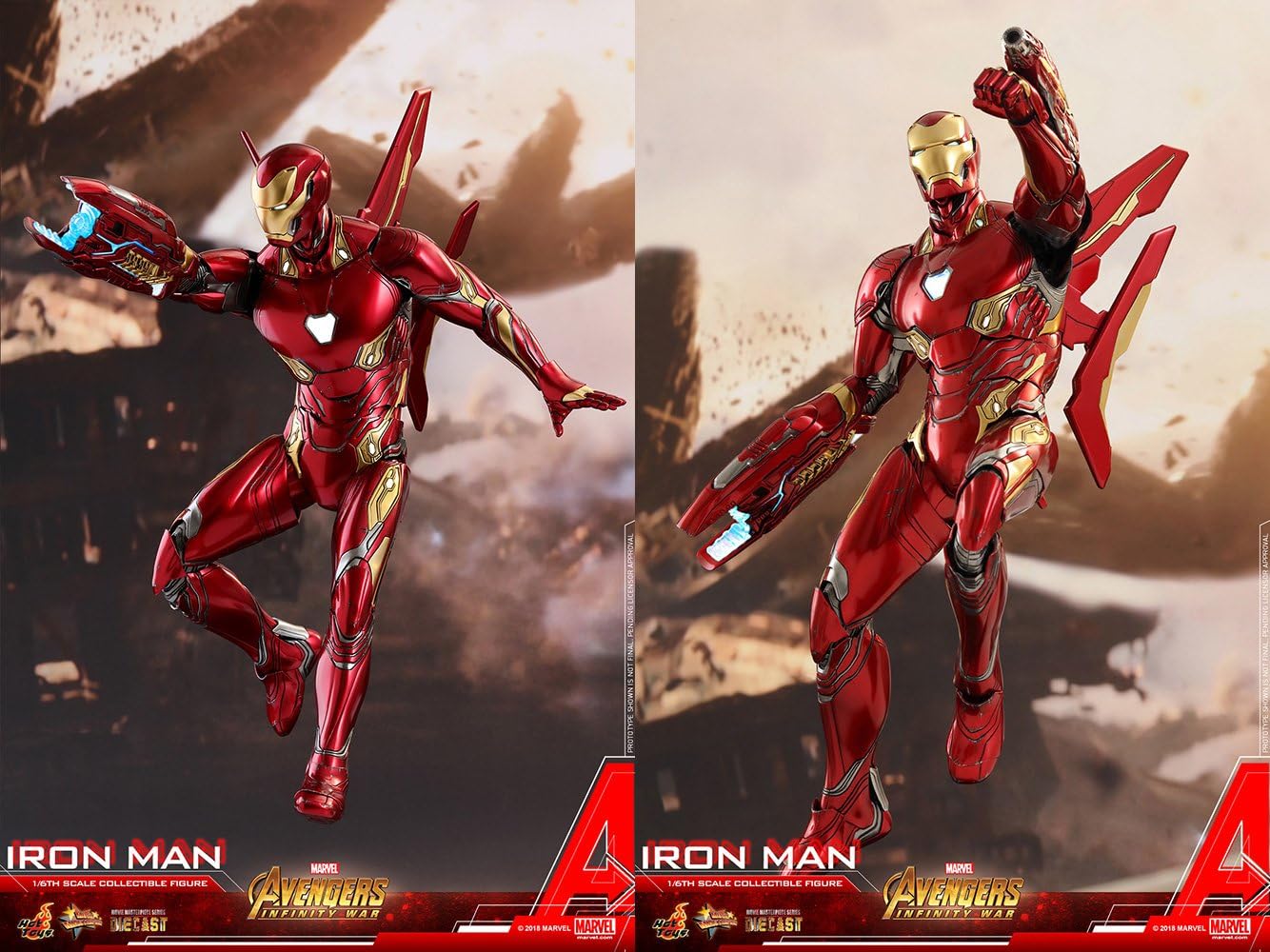 Movie Master Piece DIECAST, Avengers: Infinity War, 1/6 Scale Figure, Iron Man Mark 50