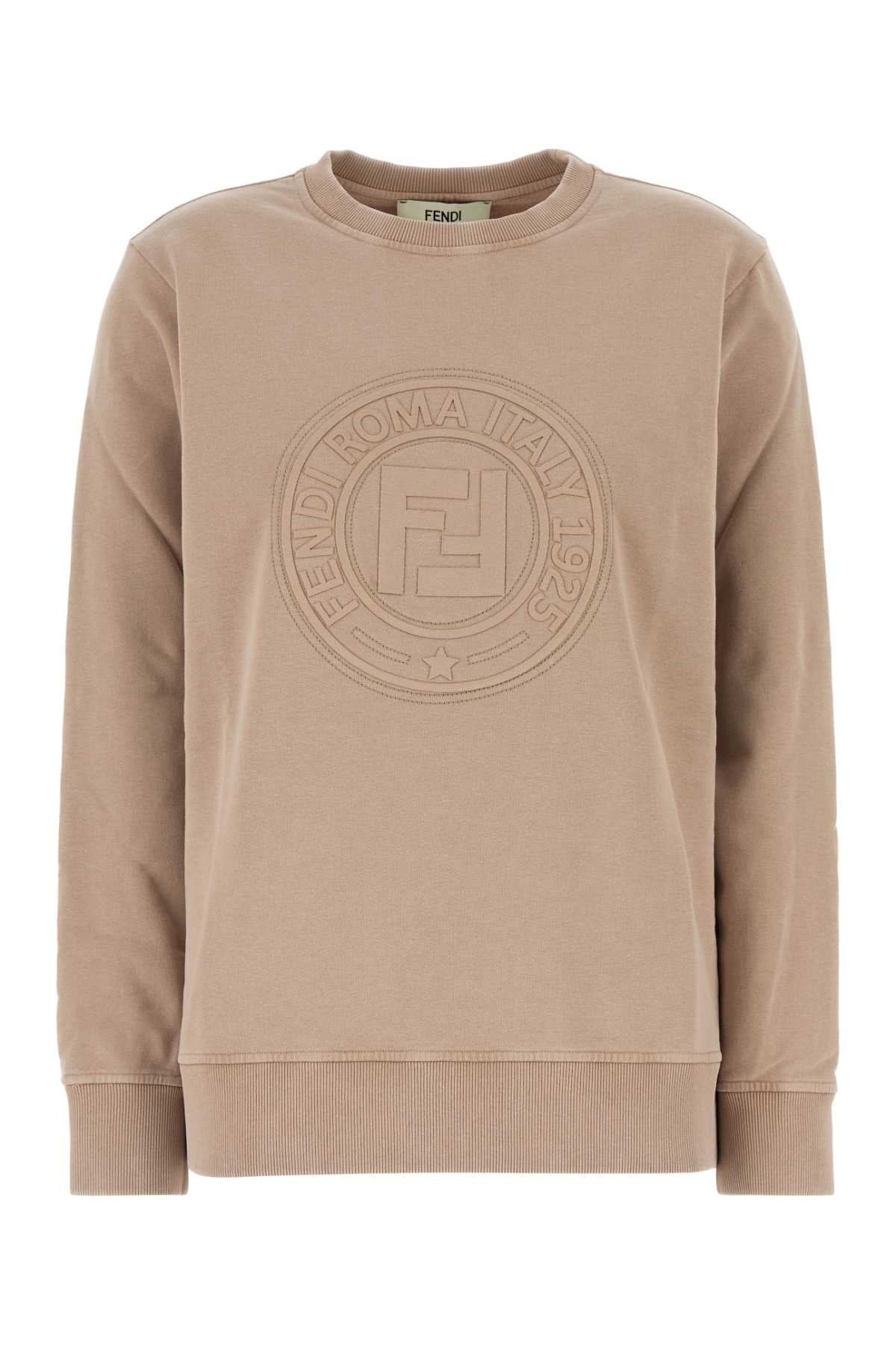 Fendi フェンディカプチーノコットン特大スウェットシャツ - Image 2
