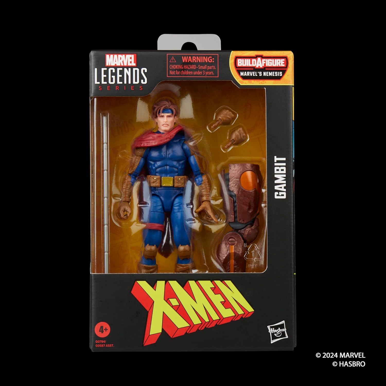 Hasbro Marvel Legends Series Gambit X-Men Comics Collectible 6" Action Figure G0794 Authentic