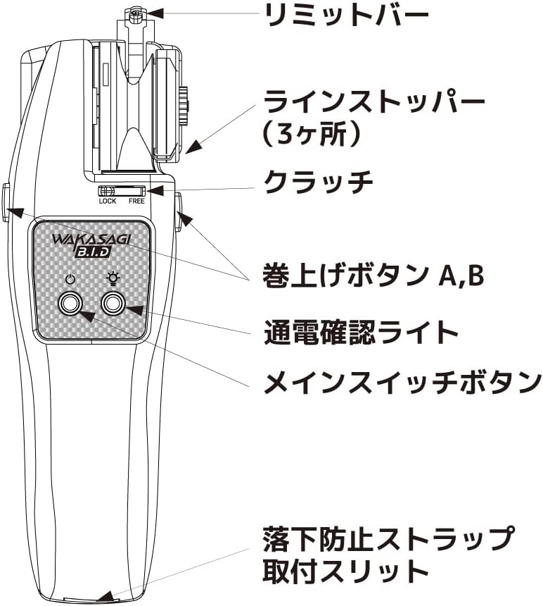 Alpha Tackle B.I.D Electric Reel Wakasagi