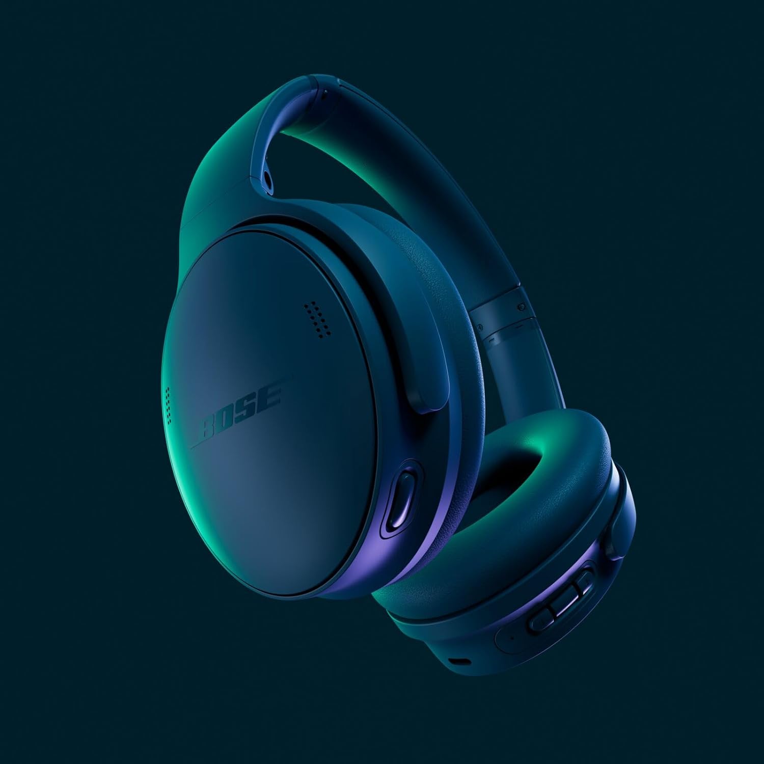 Bose QuietComfort Headphones LE Fully Wireless Headphones, Noise Cancelling, Bluetooth Connectivity with Microphone, Up to 24 Hours Playtime, Fast Charging, Twilight Blue