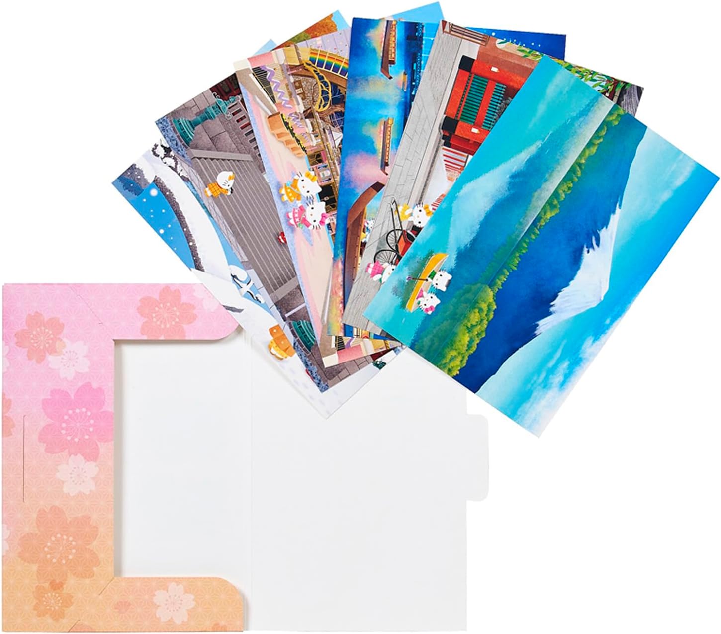 Sanrio WA6-5 453960 Multipurpose Message Card, Hello Kitty Postcard Set Part One