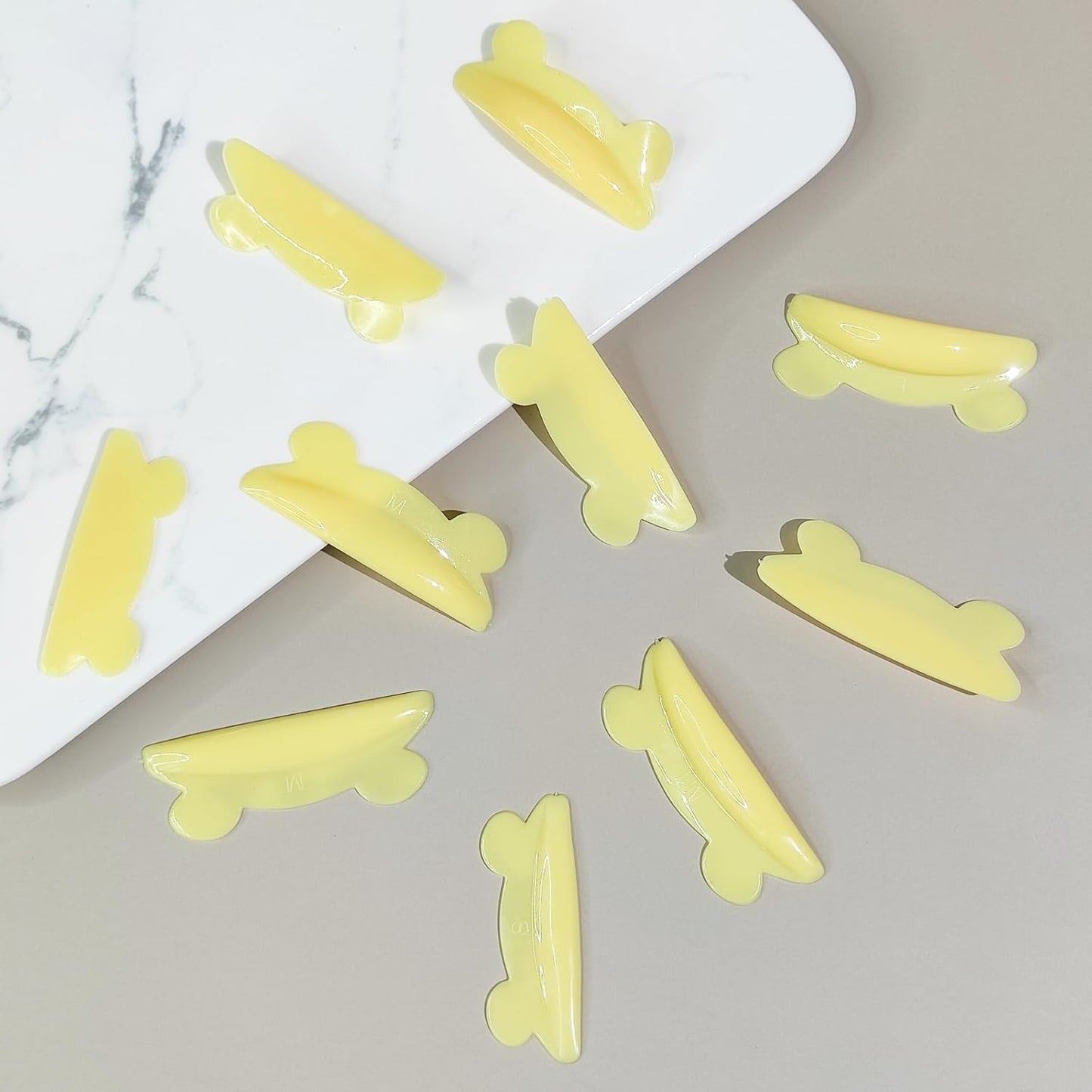 Libeauty Eyelash Perm Pad Cute Mouse Shaped Reusable Eyelash Lift Shield Self Adhesive Super Soft Eyelash Perm Rod 10pcs/5 Sizes Eyelash Perm Tool