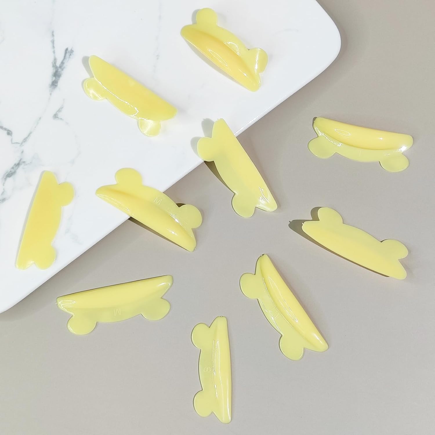 Libeauty Eyelash Perm Pad Cute Mouse Shaped Reusable Eyelash Lift Shield Self Adhesive Super Soft Eyelash Perm Rod 10pcs/5 Sizes Eyelash Perm Tool