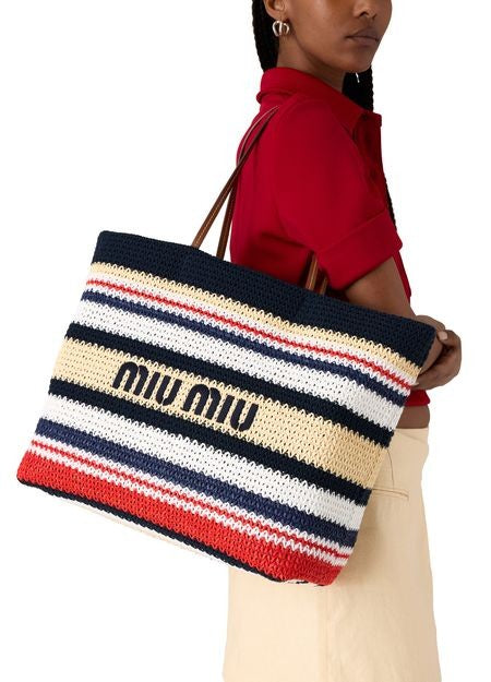 MIU MIU Large crochet tote bag - Image 2