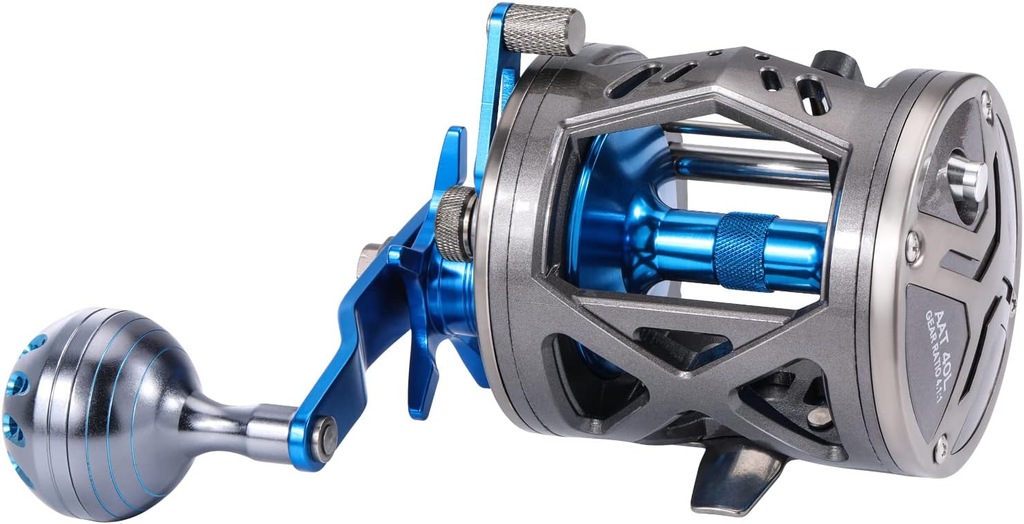 Trolling Reel Saltwater Level Wind Reel Drag Reel for Boat Fishing Saltwater Sea Bass Grouper Salmon