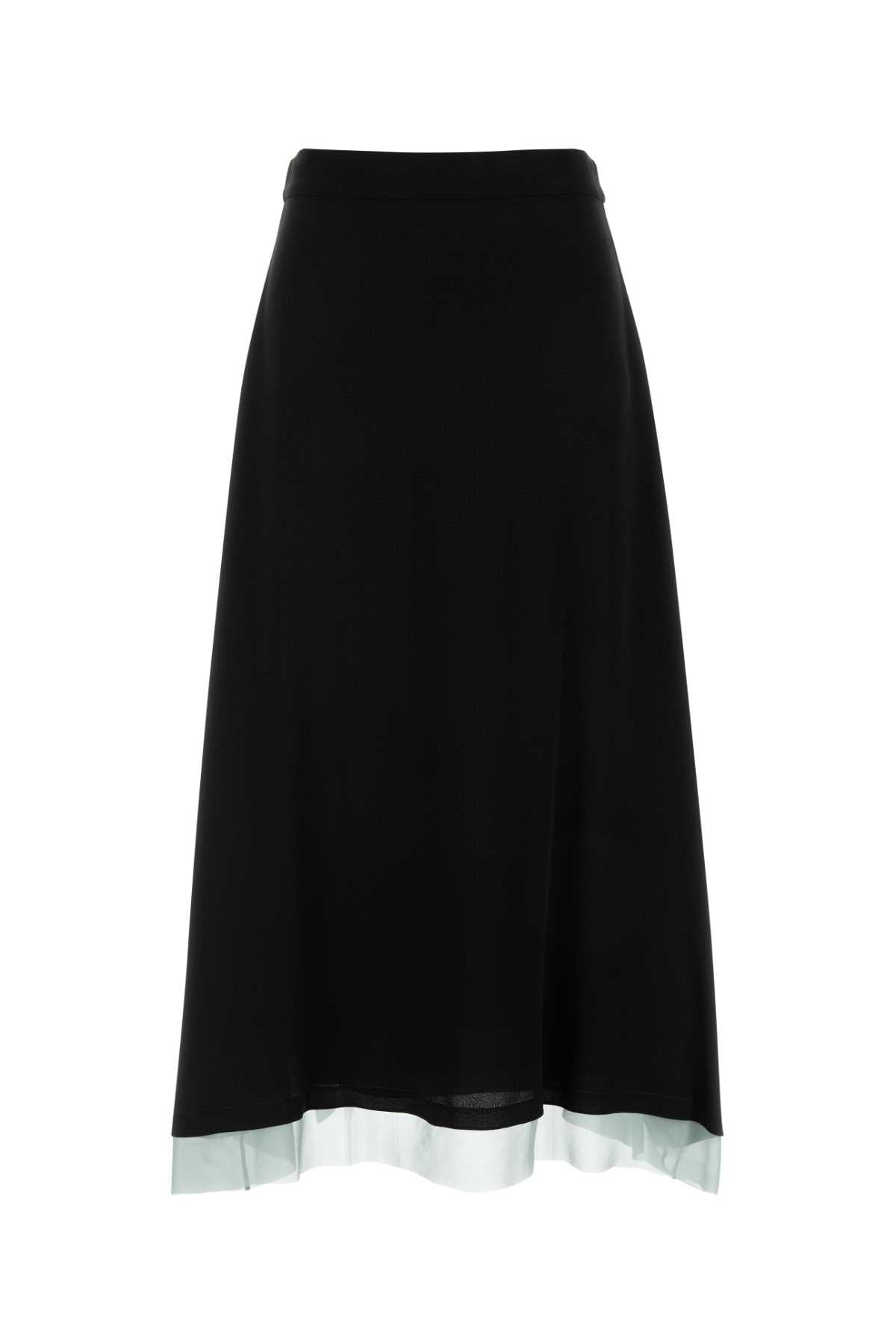 Fendi フェンディブラッククレープスカート - Image 2