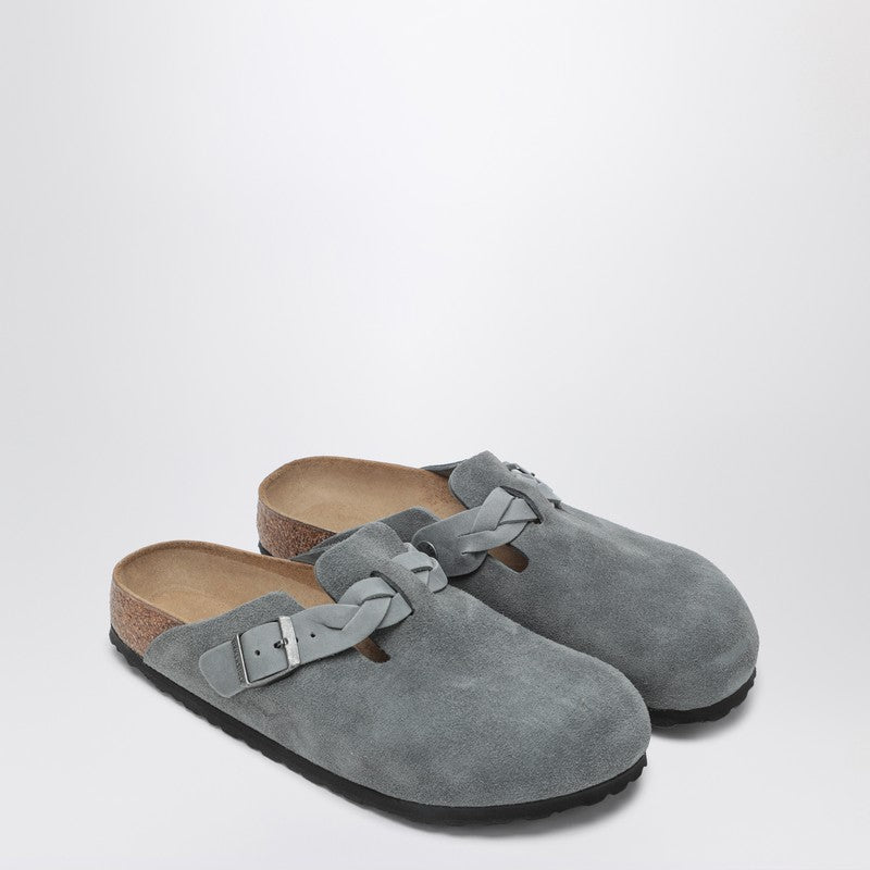 Birkenstock Slipper Boston Braided Color Basalt Gray - Image 2