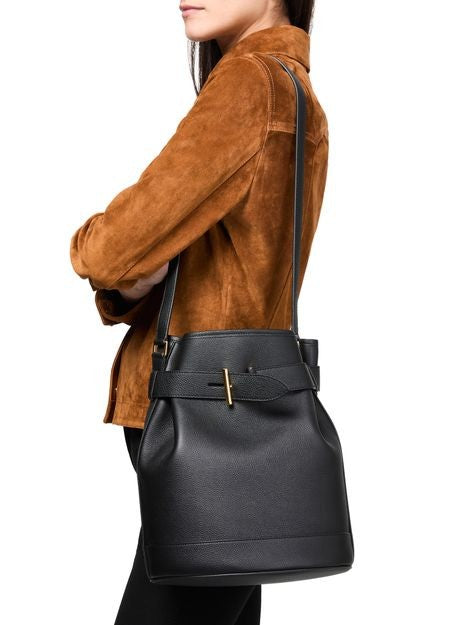 TOM FORD グレインレザー ミディアム バケットバッグ - Image 2