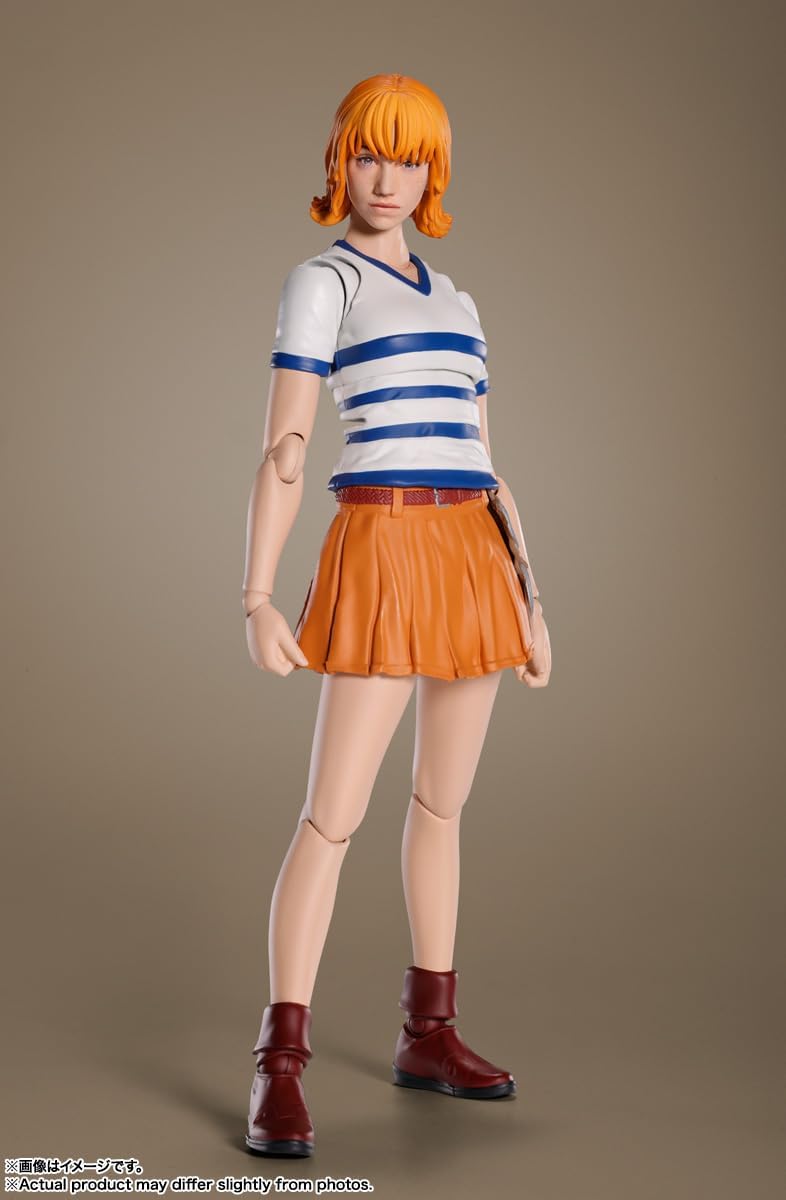 S.H. Figuarts Nami (A Netflix Series: One Piece), Approx. 5.9 inches (150 mm), ABS & PVC, Pre-painted Action Figure
