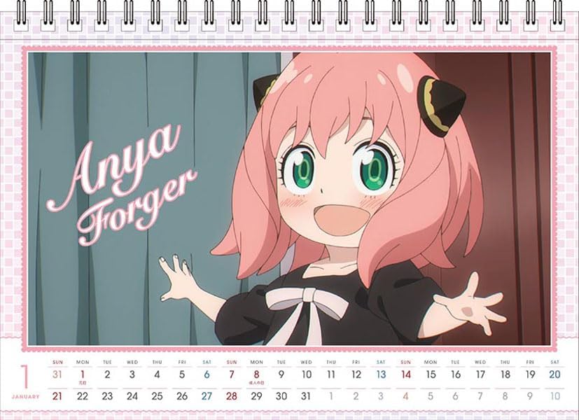 Ensky CL-013 TV Anime "SPY×FAMILY" 2024 Desk Calendar