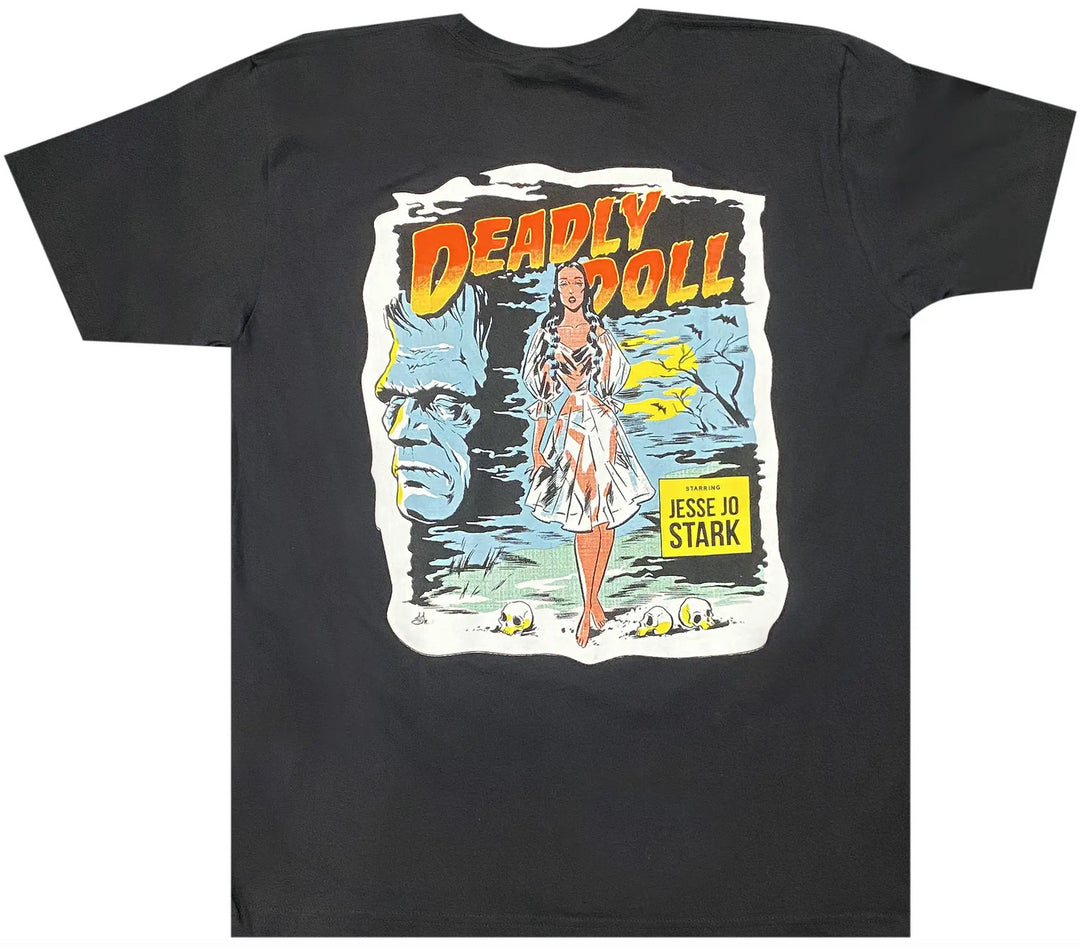 CHROME HEARTS DEADLY DOLL 'FRANKENSTEIN' BLACK POCKET TEE