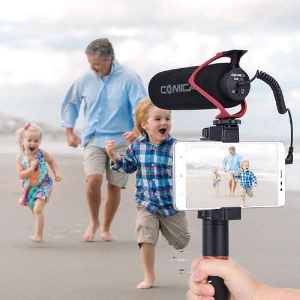 Comica CVM-V30 LITEビデオガン外付けマイク高性能SONY/Nikon/Canon/一眼レフカメラ/iPhone/Huawei用(黒)