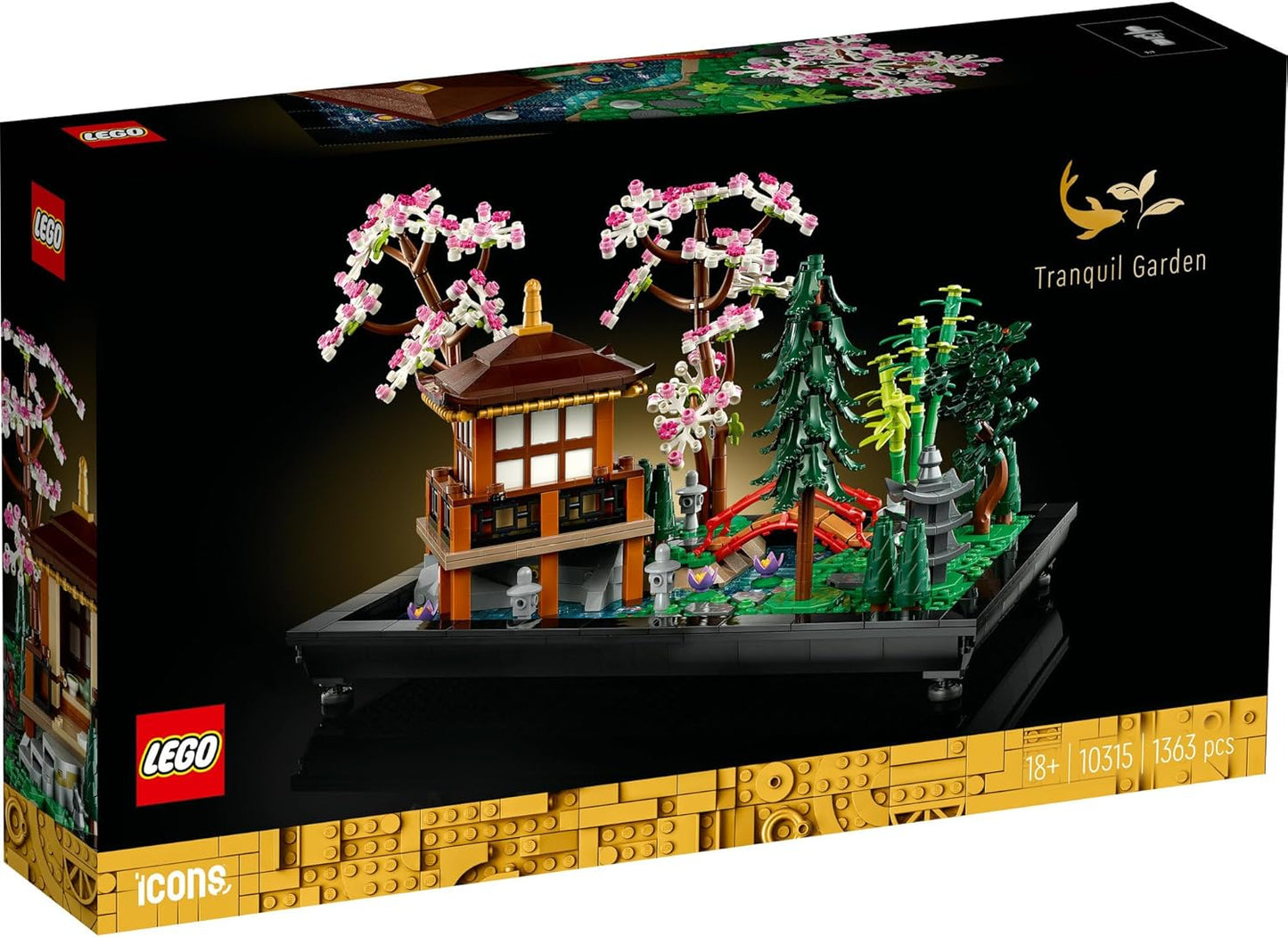 LEGO Icon Zen Garden Toy Building Blocks, Birthday Present, Blocks, Mother's Day, Father's Day, Men, Women, Interior, Fashionable, Painting, Art, 10315