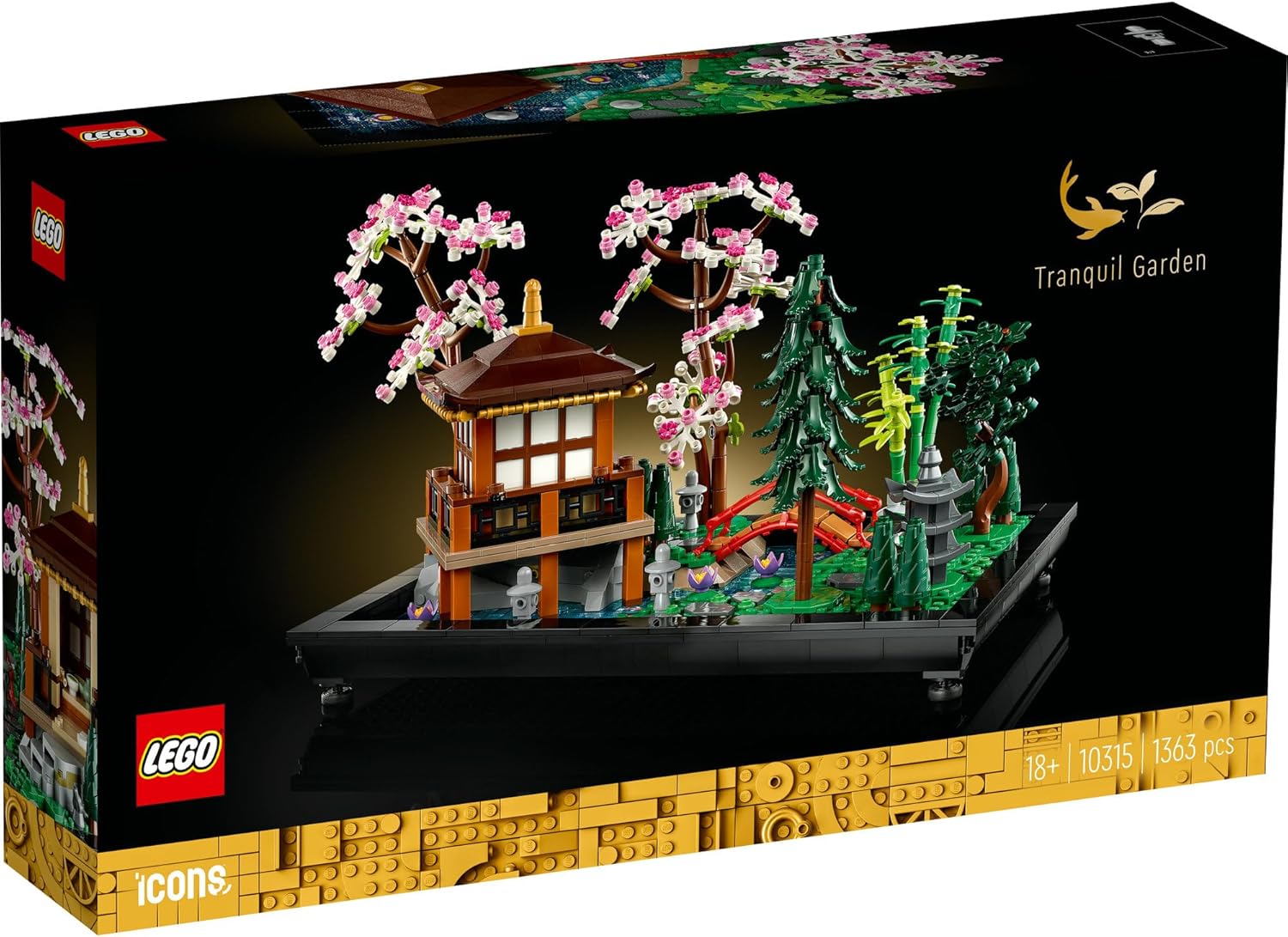 LEGO Icon Zen Garden Toy Building Blocks, Birthday Present, Blocks, Mother's Day, Father's Day, Men, Women, Interior, Fashionable, Painting, Art, 10315