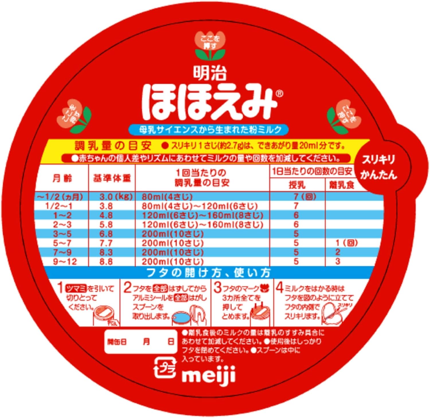 Meiji Hohoemi (with giveaway) 28.1 oz (800 g) (x 4)