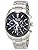 Seiko Astron SBXC053 Men's Wristwatch, Solar GPS, Satellite Radio, World Time Function, Dual Time Display, Dual Curved Sapphire Glass, Silver, Dial color - black, Solar GPS Satellite Radio World Time