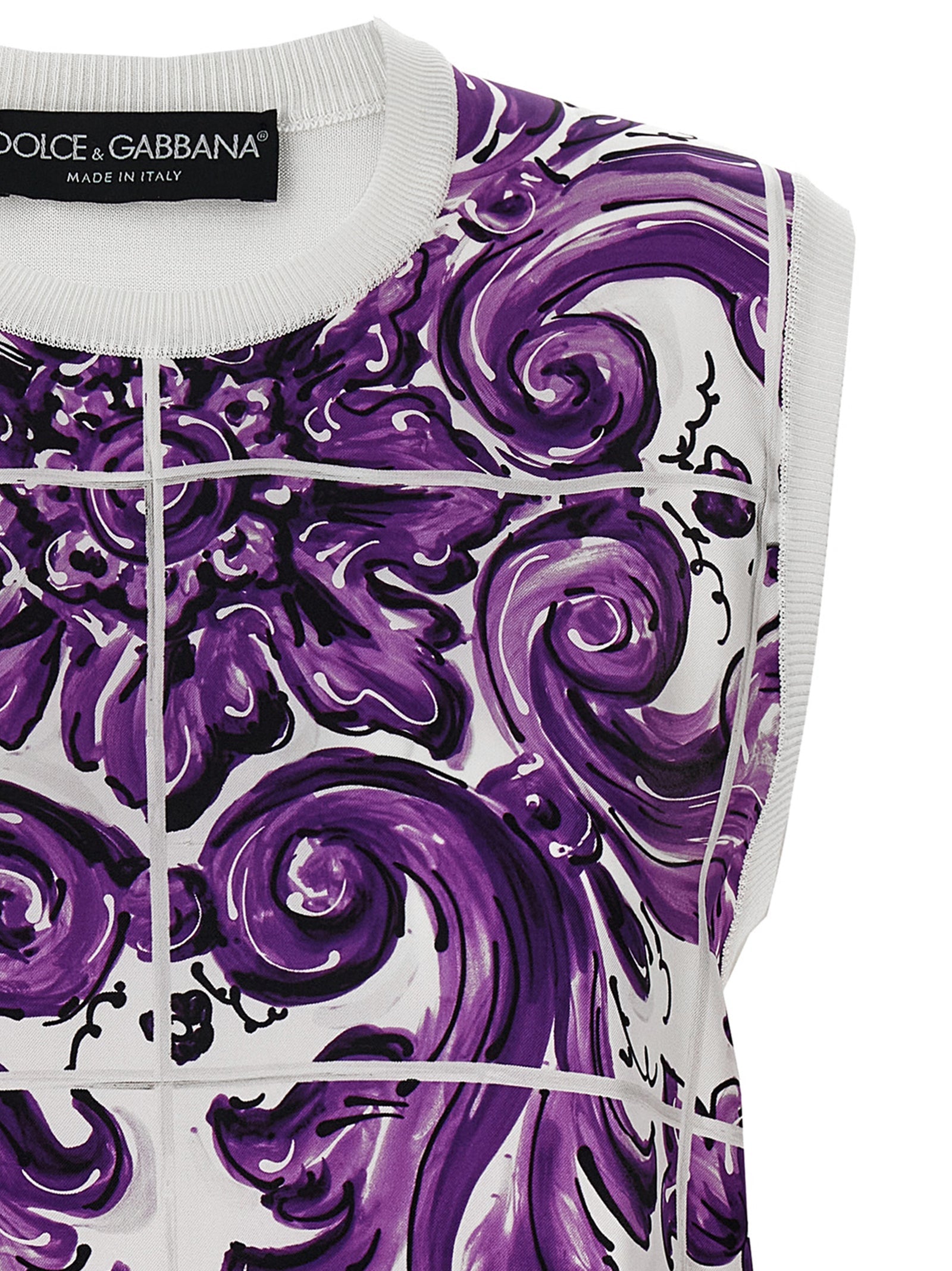 Dolce  Gabbana Dolce＆Gabbana 'Maiolica'プリントベスト - Image 2