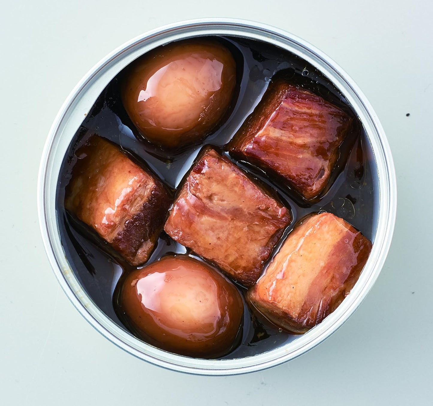 Meijiya Delicious Canned Pork with Black Vinegar (Includes Uzuwa Egg), 2.6 oz (75 g) x 2 Packs
