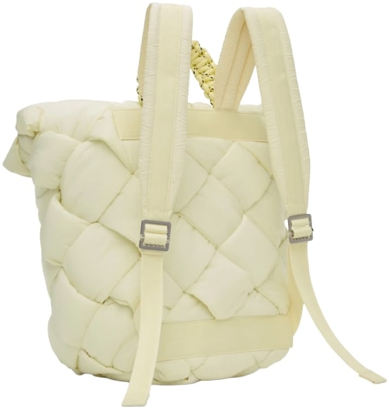 BOTTEGA VENETA 'YELLOW' PADDED NYLON CASSETTE BACKPACK