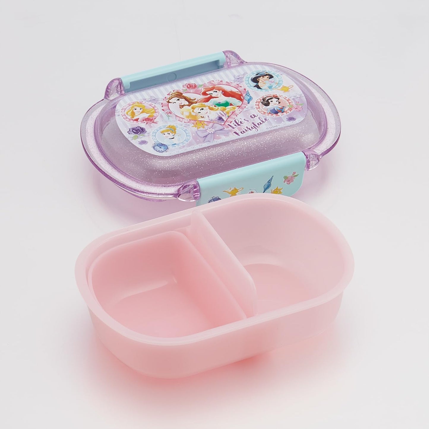 Skater Bento Box, Easy to Wash Lunch Box with Fluffy Lid, Children's, 360ml, Microwave Safe, Dishwasher Safe, Made in Japan, Disney Princess, 26, Girls, QTAF2BA-A