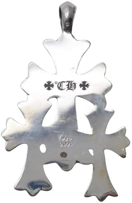 CHROME HEARTS 'TRIPLE CROSS' PENDANT