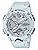 Casio GA-2000 Series G-Shock Carbon Core Guard Structure Wristwatch, white, Watch shock resistant construction, carbon core guard