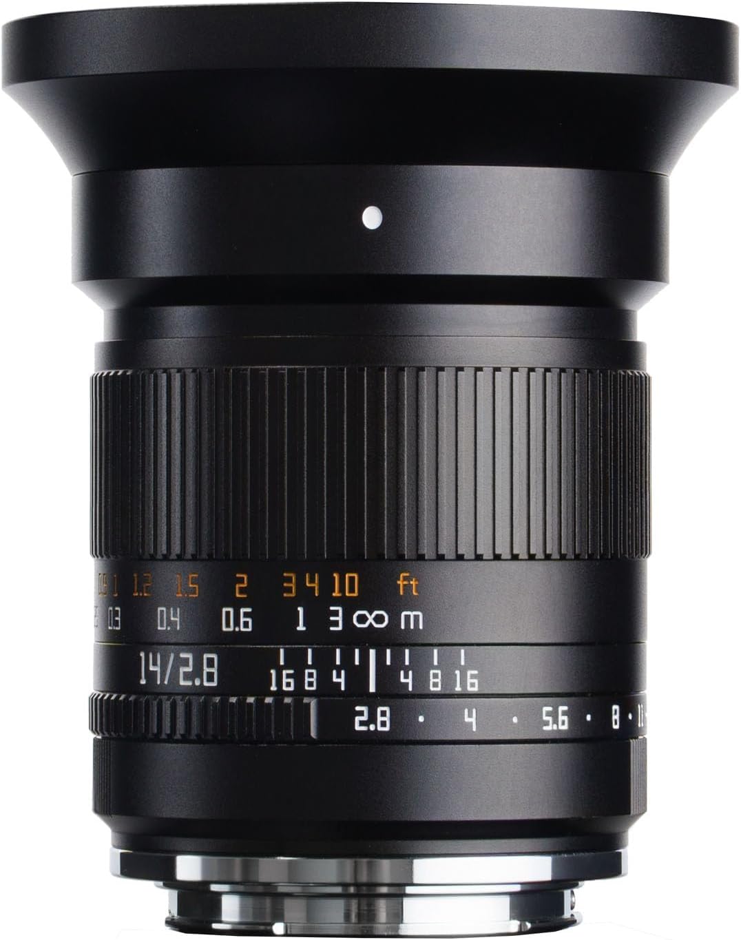 TTARTISAN 0.6 inch (14 mm) F2.8 Full Size Ultra Wide Angle Single Focus Lens 114° Angle of View Large Aperture Manual Focus Lens, Ideal for Starry Sky Landscapes Architecture Travel Street Photography