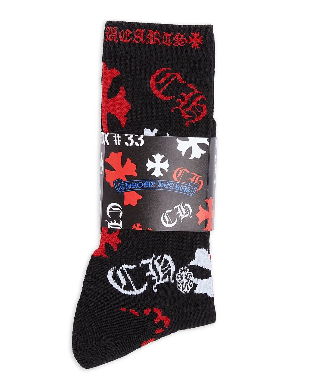 CHROME HEARTS 'STENCIL' MULTI LOGO SOCKS
