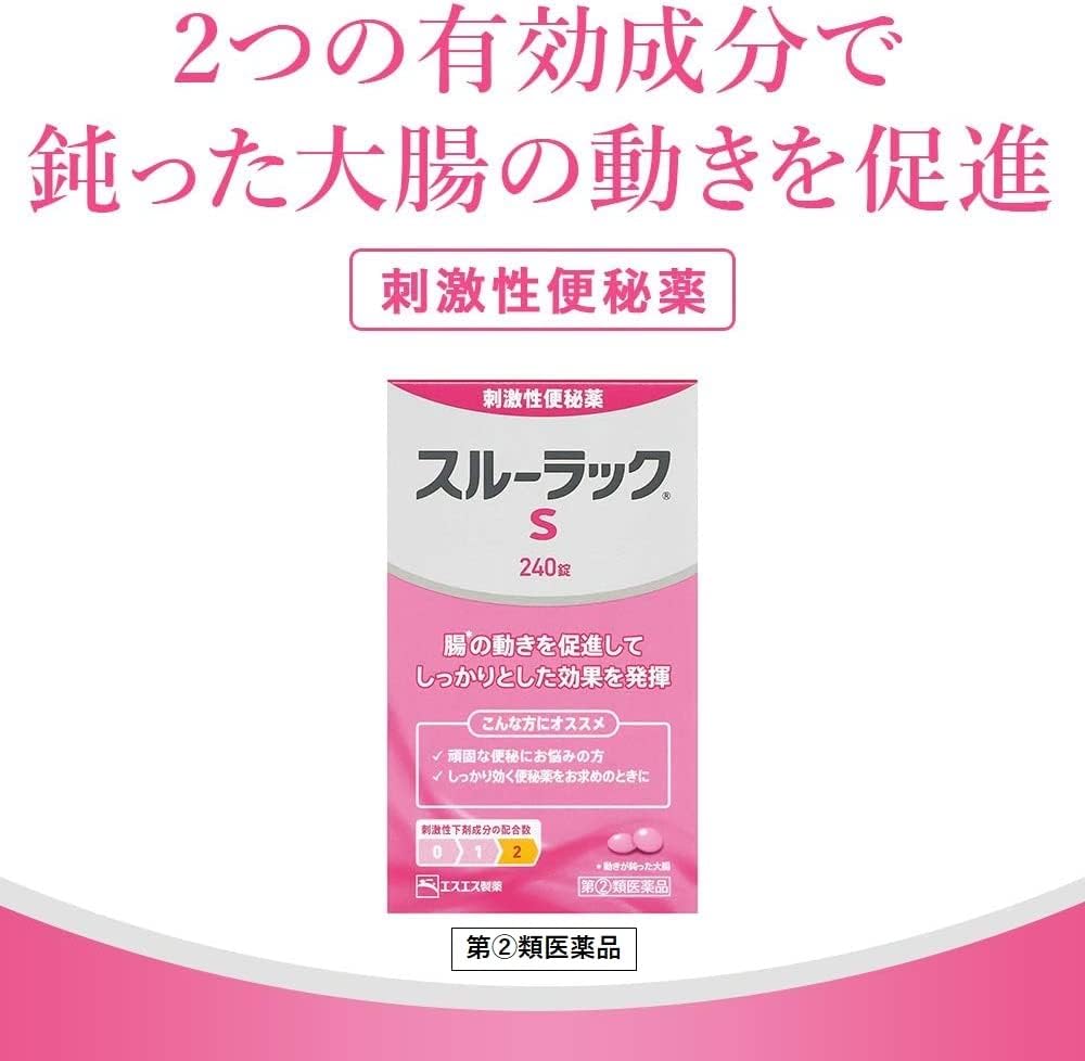 【指定第2類医薬品】スルーラックS 240錠