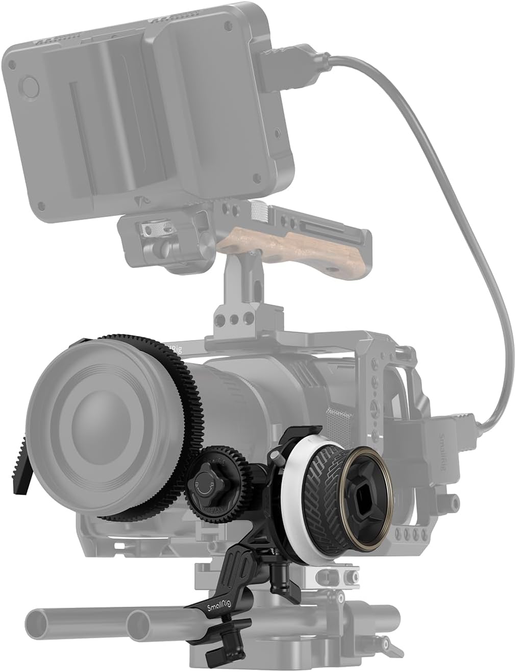 SmallRig 3010C Mini Follow Focus F40 Anti-Slip Sweat Compatible AB Block Freely Switching Small Multi-Function Storage Box Included Portable Replacement Lens Accessories