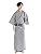 Kyoetsu Men's Ryokan Yukata, 3-Piece Set, Yukata, Co-string, Tanzen Obi