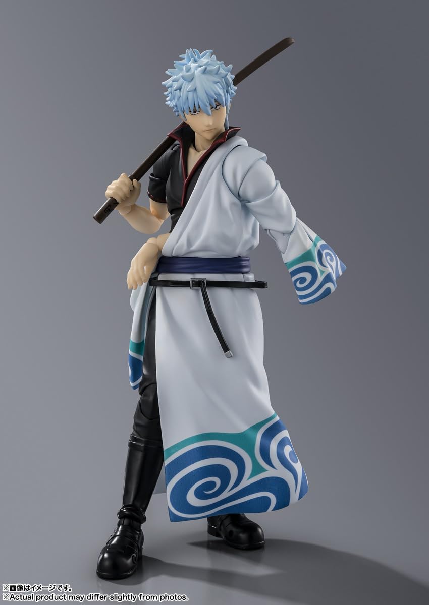 TAMASHII NATIONS S.H. Figuarts Gintama Gintoki Sakata Approx. 5.7 inches (145 mm), PVC & ABS Pre-painted Action Figure