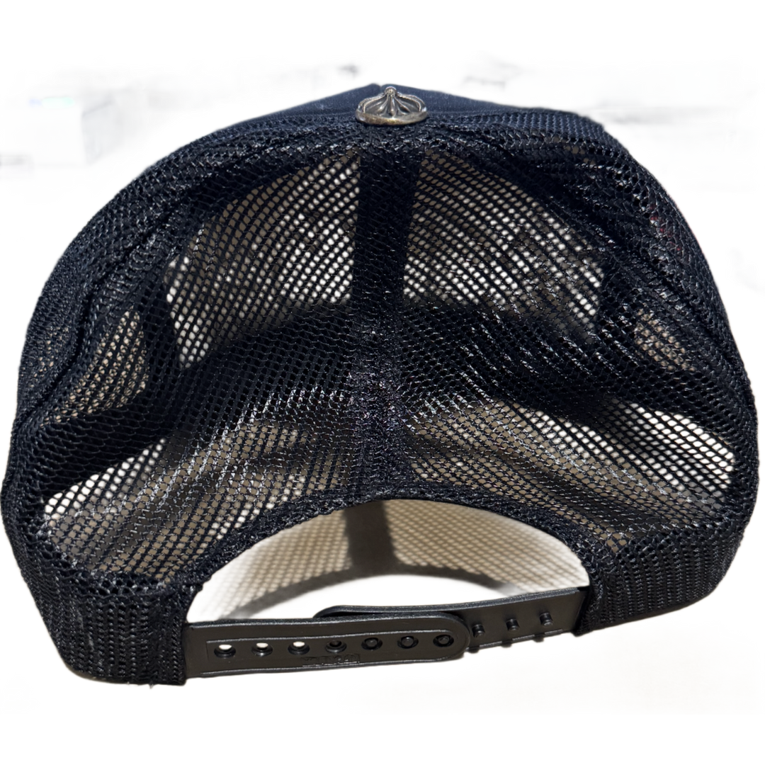 CHROME HEARTS 'CAMO CH CROSS' VINTAGE TRUCKER HAT
